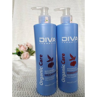 Cặp dầu gội xả DIVA 750ml xanh chính hãng ❤️❤️(mẫu mới)- Italia