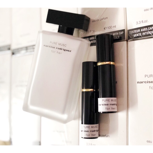 💖 𝘽𝘼𝙈𝘽𝙄 💖 Mẫu thử nước hoa Narciso Rodriguez For Her Pure Musc 10ml