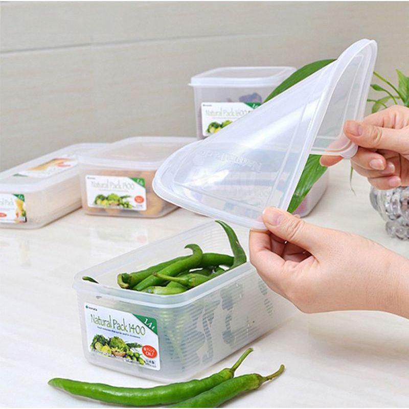 Hộp nhựa nắp dẻo 1400ml