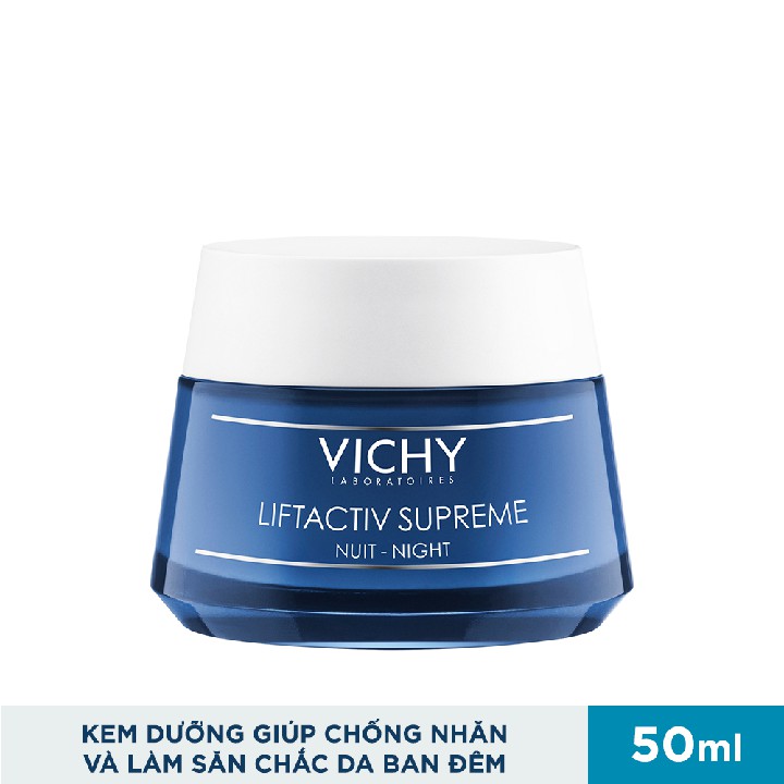 [CHÍNH HÃNG] Kem dưỡng chống nhăn & làm săn chắc da (Ban đêm) VICHY Liftactiv Supreme Night Anti-Wrinkle Cream 50ml