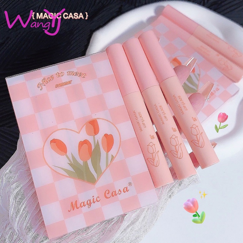 Set 5 Son Môi AGIC CASA Chống Thấm Nước Cao Cấp