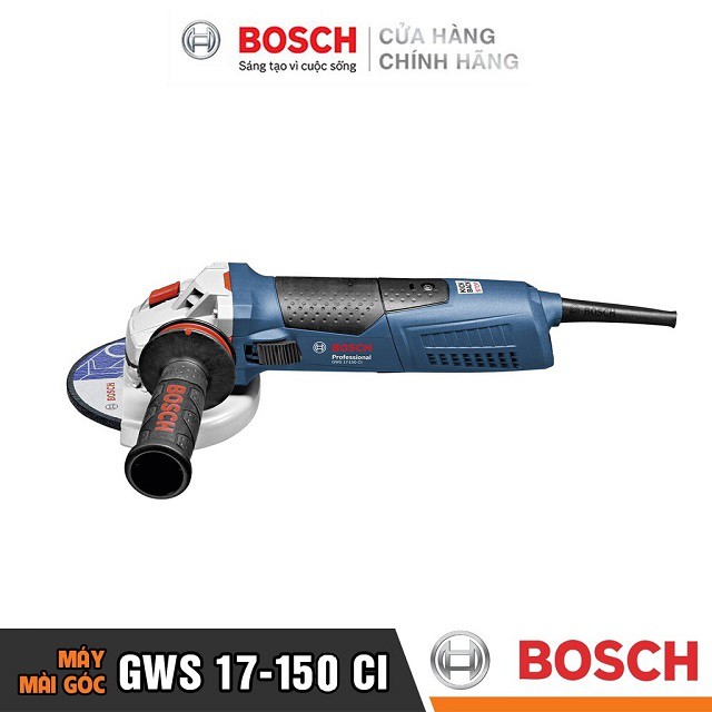 [CHÍNH HÃNG] Máy Mài Góc Bosch GWS 17-150 CI (150MM-1700W), Giá Đại Lý Cấp 1, Bảo Hành Tại Các TTBH Toàn Quố