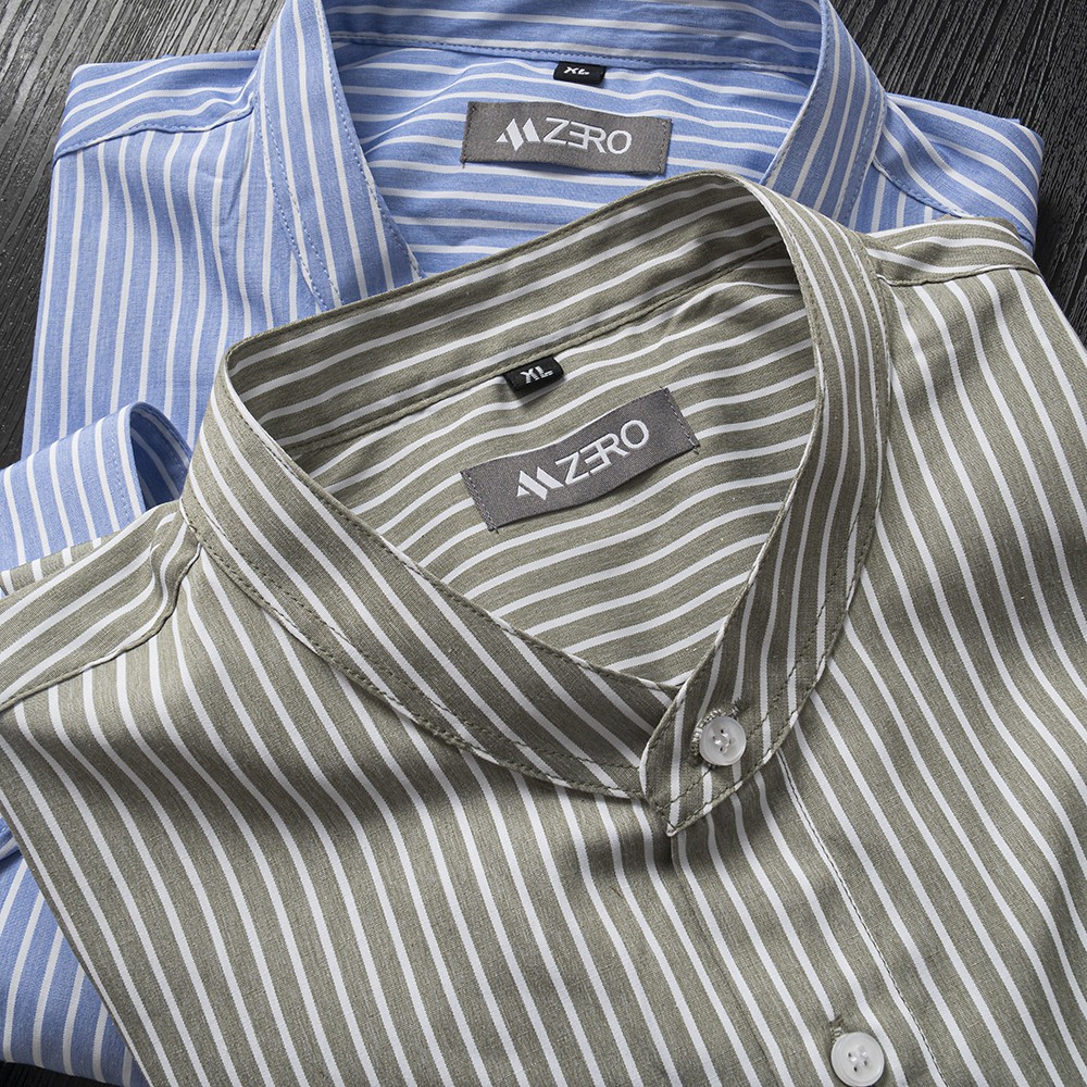 Áo Sơ Mi Nam Dài Tay Kẻ Sọc Cổ Tàu Thời Trang Cao Cấp | BigBuy360 - bigbuy360.vn