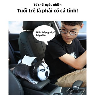 Túi đựng giấy ăn mặt thú 3D