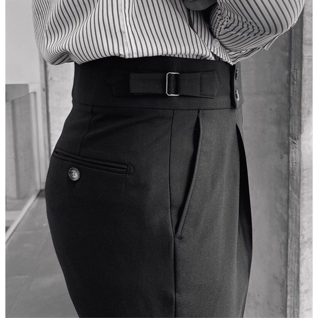 Quần Âu Nam Phong cách Hàn Quốc - Cạp Cao 2 Khuy Kiểu mới dáng Slimfit - Form chuẩn-Chất liệu co giãn cao cấp JK.STORE