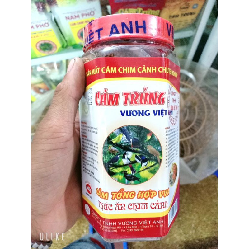 Cám Trứng Vương Việt Anh 500gr dạng lọ, cám tổng hợp các chất dinh dưỡng cho chim - NaHi Shop