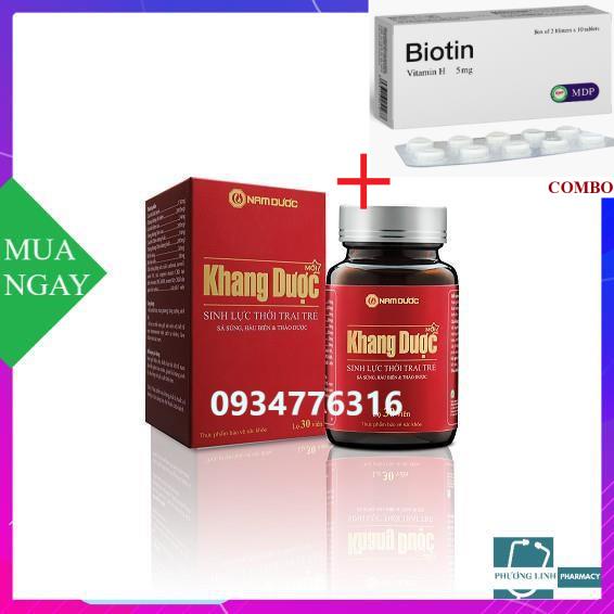 Combo Biotin 5mg+ Khang Dược new