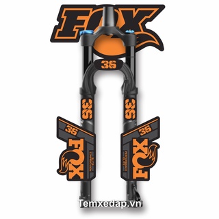 Tem decal dán phuộc xe đạp địa hình fox 36 performance elite 2021 | sticker phuộc xe đạp | fork decal | temxedap.vn