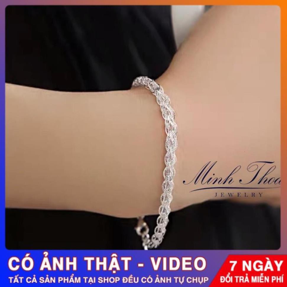 [FreeShip – Clip thật]Lắc tay, vòng tay nữ bạc đẹp, trang sức bạc cao cấp phong cách Hàn Quốc Tuấn Thoan JEWELRY