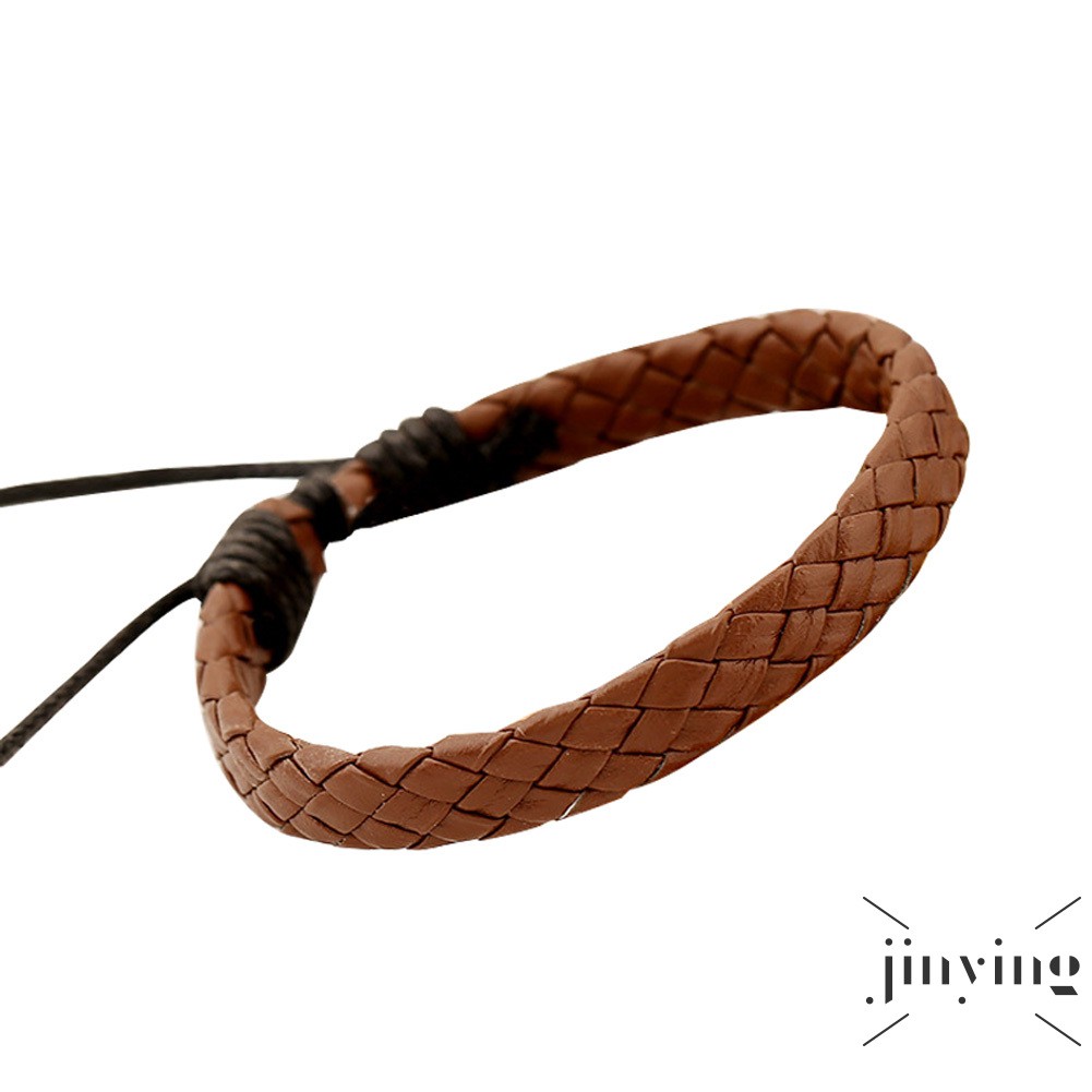 GETNOIVAS Vòng tay da pu thiết kế đơn giản cho nam và nữ