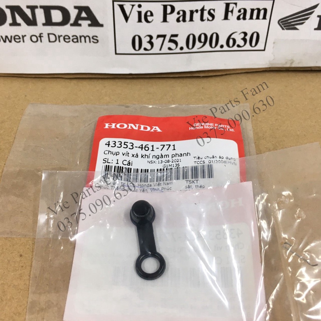 Nắp cao su vít xả gió heo dầu Honda - Hàng chính hãng Honda