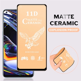 [Không bao giờ vỡ] kính cường lực Nhám Full Màn Chống Vân Tay dẻo Realme C2 C3 C11 C12 C15 3 5 6 7 Pro 5i 6i 7i XT Pro