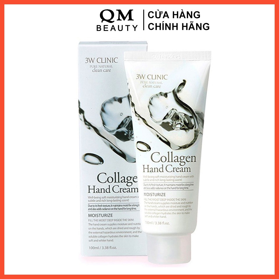 Kem dưỡng da tay 3W Clinic Collagen Hand Cream 100ml Hàn Quốc