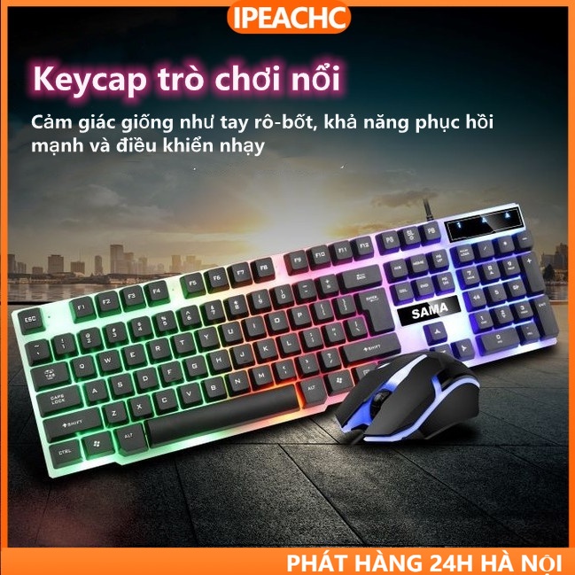 Bàn Phím Gaming Có Dây Có LED 7 Màu Ấn Tượng- Bàn Phím Gaming TX30 Gọn Nhẹ Phù Hợp Văn Phòng Và Chơi Game
