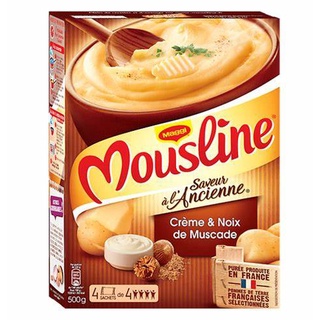 Khoai tây nghiền kem với nhục đậu khấu maggi mousline 500g