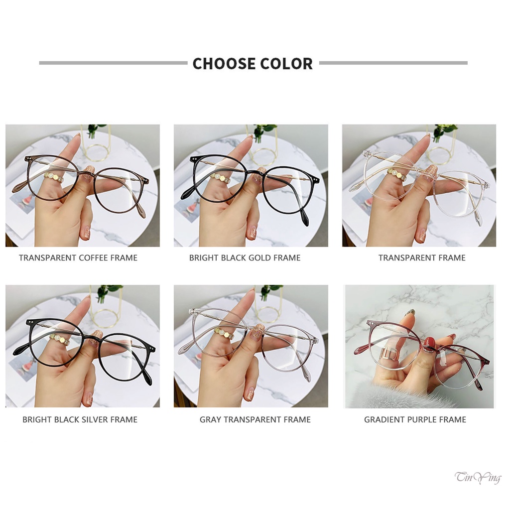 GETNOIVAS Mắt Kính Gọng Tròn Chống Ánh Sáng Xanh Thời Trang Hàn Quốc