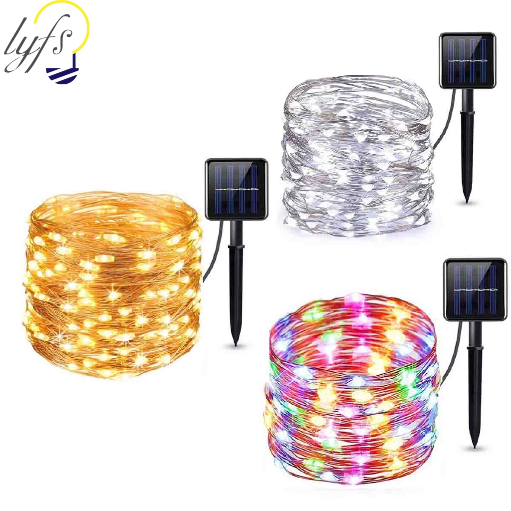 Dây Đèn Led 40m Sử Dụng Năng Lượng Mặt Trời Chống Thấm Nước