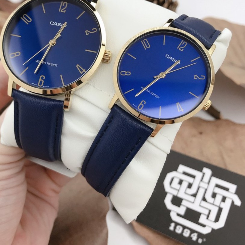 Đồng hồ nữ Casio LTP-VT01 / LTP-VT01GL-4B dây da, size 34mm, chống nước 50m, hàng chính hãng