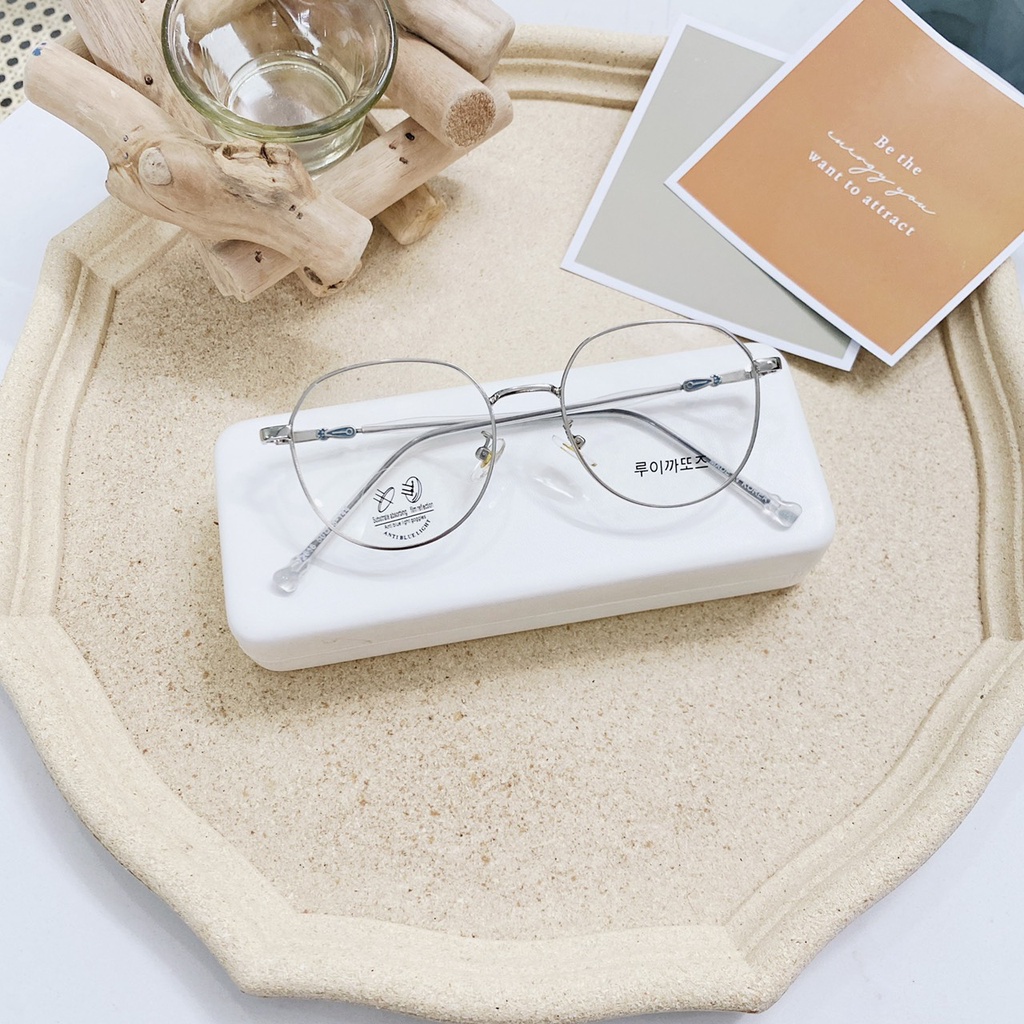 Mắt Kính Gọng Cận Cao Cấp Form Vuông 641 72659 Lyly Phong Cách Ulzzang Siêu Xinh - Hazo