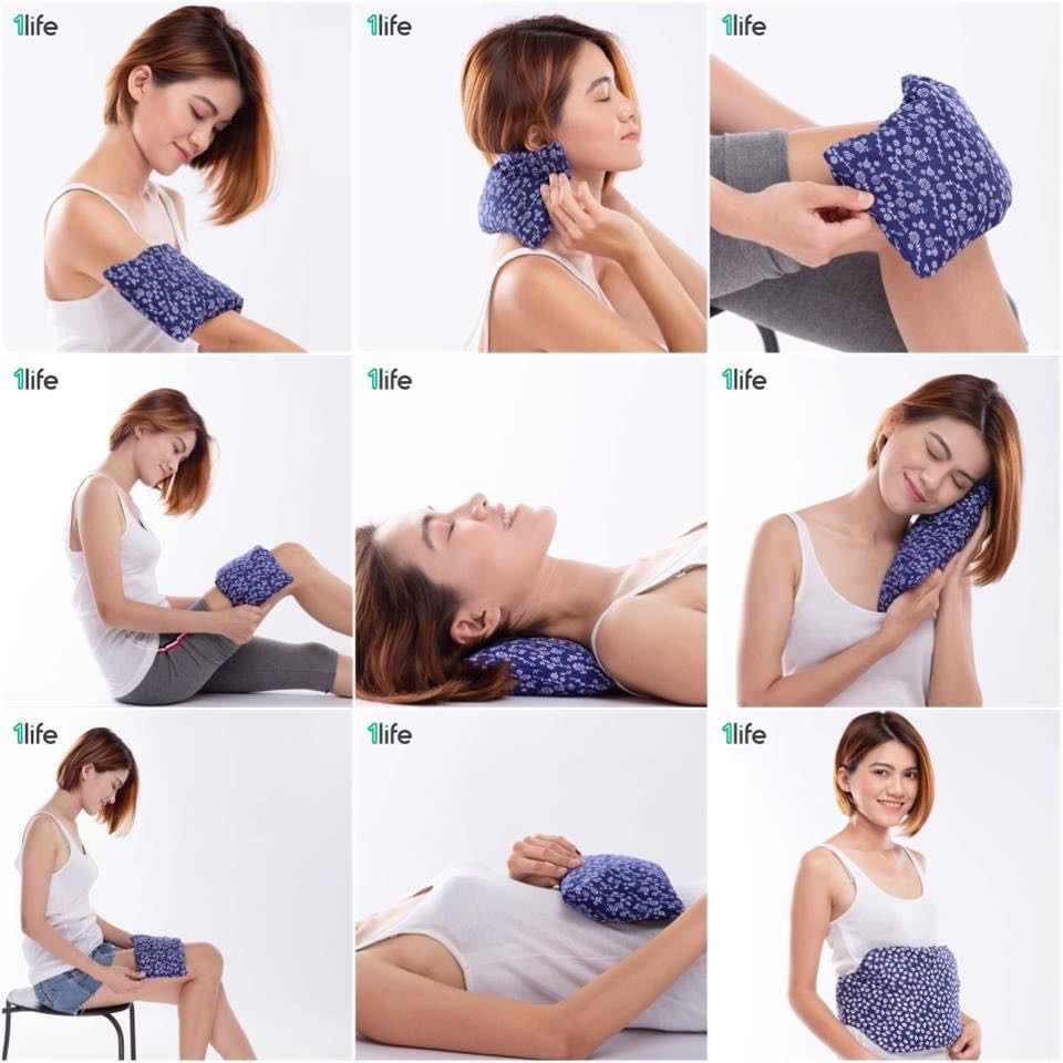 Combo 2 Gối Thảo Mộc / Túi Thảo Dược Chườm Nóng Lạnh 1LIFE