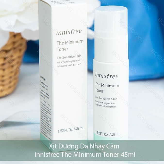 XỊT DƯỠNG DA NHẠY CẢM INNISFREE THE MINIMUM TONER 45ML CHÍNH HÃNG - 5567