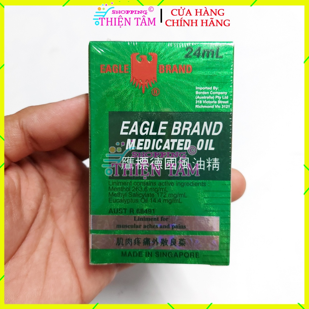 2 Chai Dầu Gió Xanh Con Ó 24ml Nội Địa Úc Australia Made Singapore