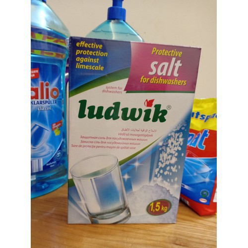 Muối rửa bát Ludwik 1.5kg (Hàng mới nhất date sx T5/2020)