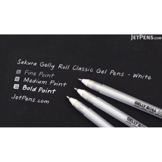 Bút line mực trắng Sakura Gelly Roll