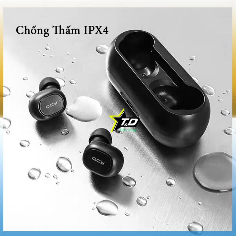 Tai nghe bluetooth QCY T1C kiểu tai nghe thể thao kết nối không dây- Tai nghe QCY T1 có đốc sạc kèm ♥️♥️