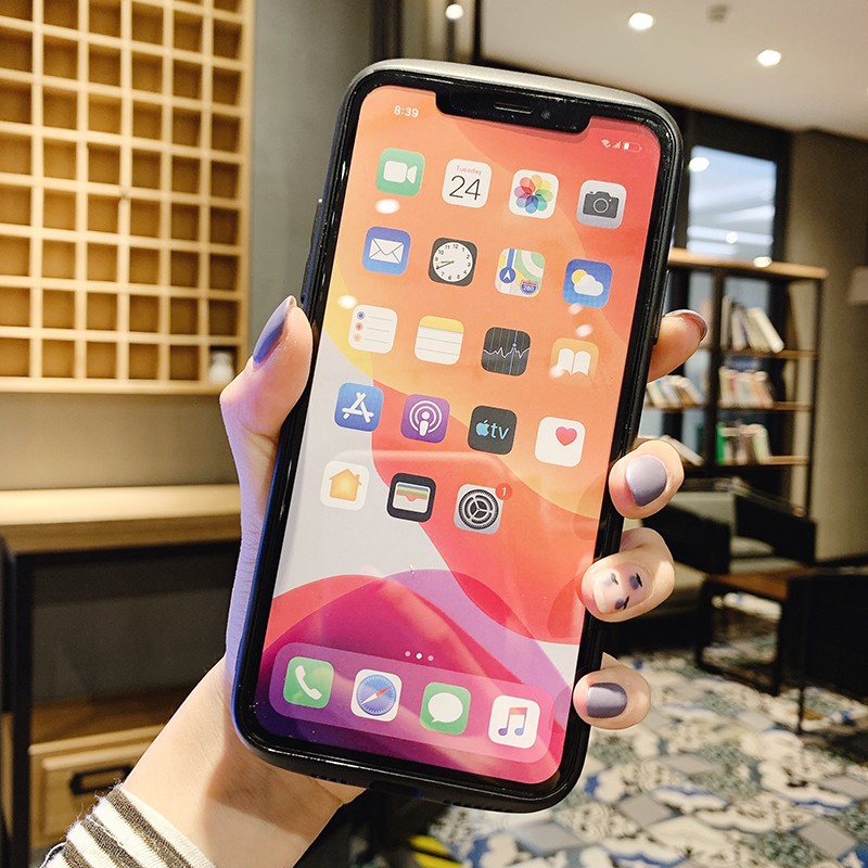 Ốp điện thoại cứng có gương trang điểm xinh xắn cho IPHONE 6 6S 7 8 PLUS X XR XS MAX 11 PRO MAX