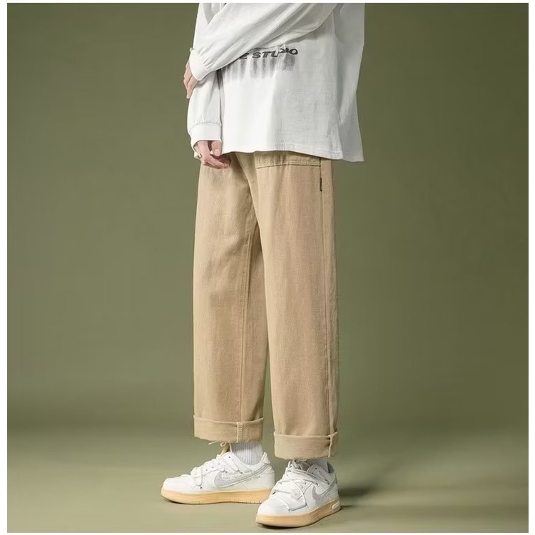 Quần Dài Phong Cách hip hop Đường Phố Hàn Quốc size M-3XL