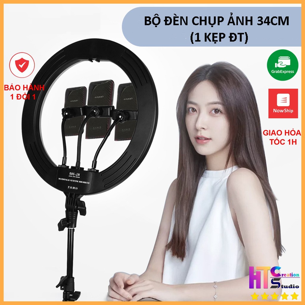 Bộ Đèn Livestream 34cm Cao Cấp