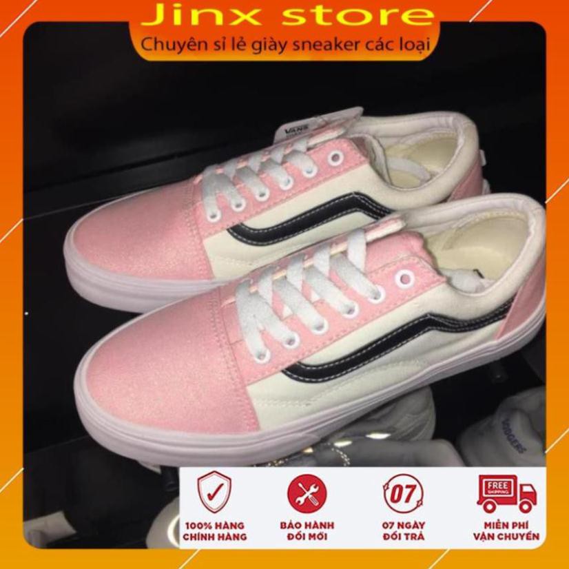 sale 12/12  [Free ship ] Giày Sneaker Van Classic Cổ Thấp hồng đen fullbox Jinx Store - Aw111 ¹ NEW hot . ^ ' .
