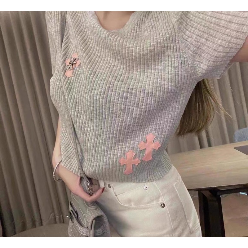 áo len dệt kim muối tiêu chữ thập (A517#)