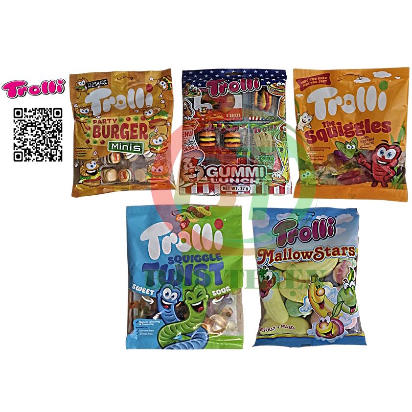 Kẹo dẻo Trolli  gói 77g tới 170g