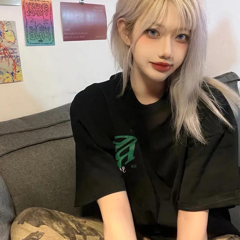 NRVP Áo Thun 100% Cotton Dáng Rộng Thời Trang Hàn Quốc Cho Nữ