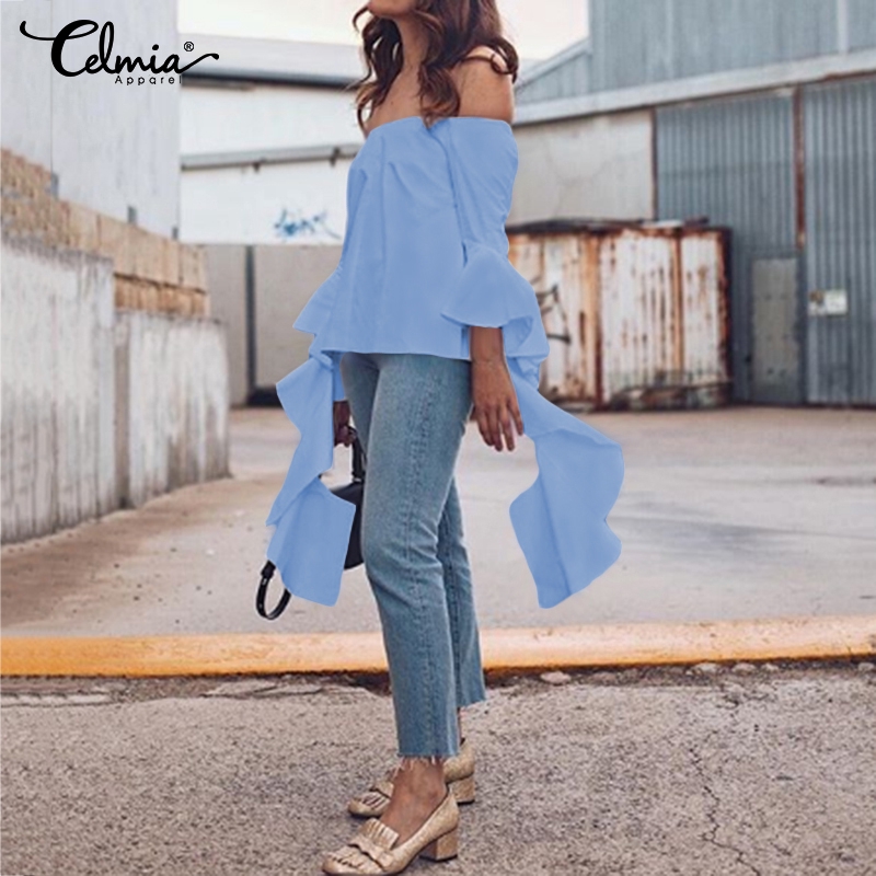 Áo CELMIA Trễ Vai Không Viền Cho Nữ | BigBuy360 - bigbuy360.vn