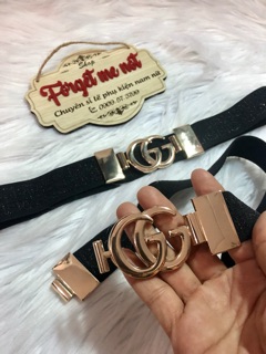Thắt lưng thun bản 3cm. Mặt logo