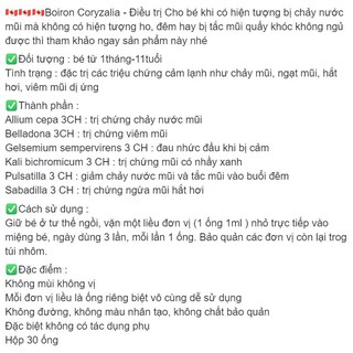 Bill kèm Boiron hàng Đức