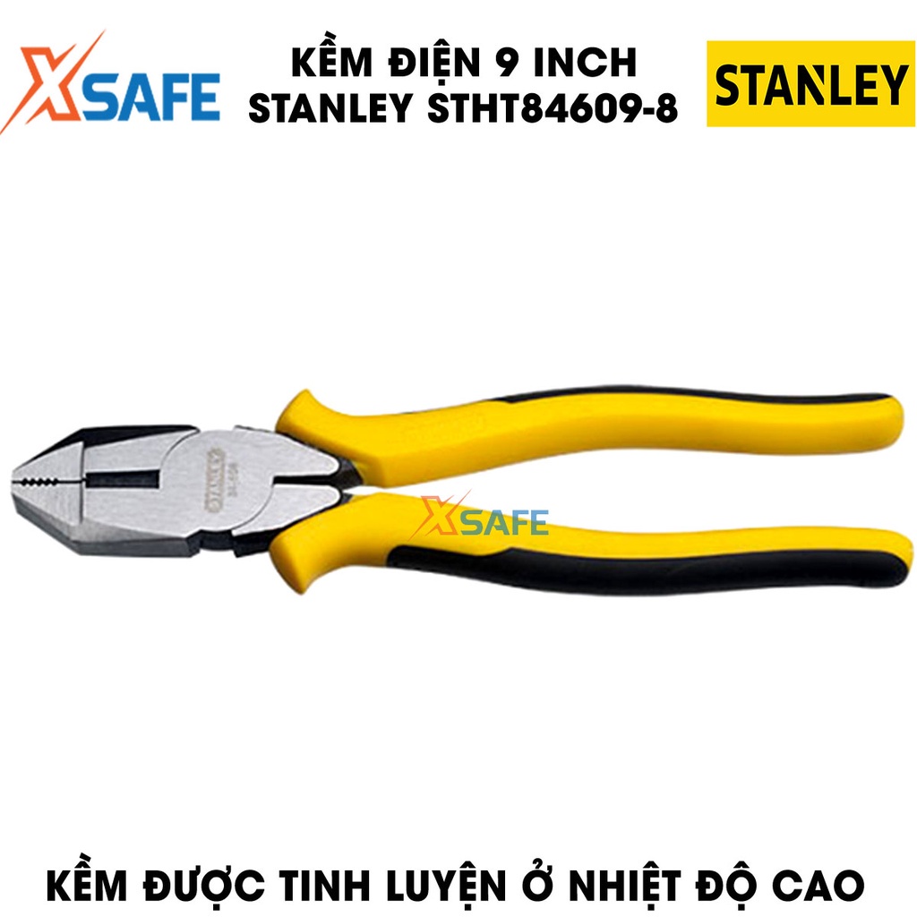 Kềm điện STANLEY nhỏ gọn Kìm Stanley tay cầm nhựa tăng ma sát chắc chắn, cách điện tốt