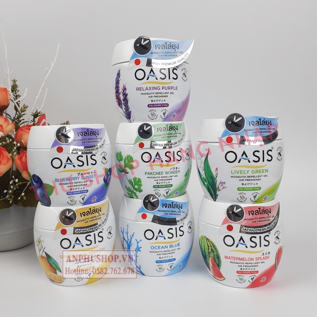 Sáp thơm đuổi muỗi OASIS 180g Thái Lan - Hàng chính hãng