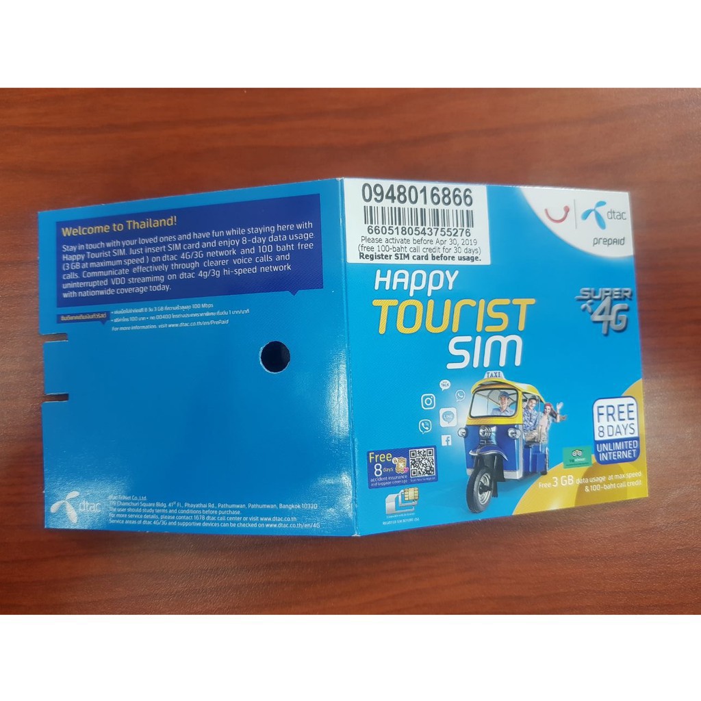 [Freeship toàn quốc từ 50k] Sim Thái Lan 3G/4G, Sim Du Lịch Thái Lan Tốc Độ Cao