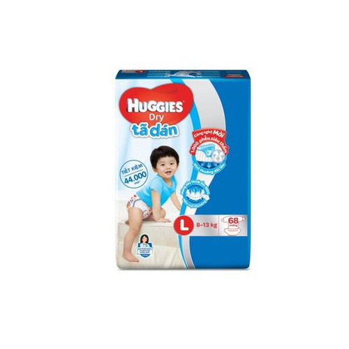 Tã dán huggies L68 mẫu mới 2017