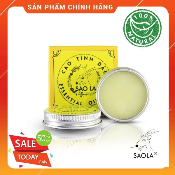 Tinh dầu thiên nhiên Sao La dạng cao xoa, đuổi côn trùng, hỗ trợ giảm đau lưng, nhức mỏi, đau khớp, ngủ ngon - 11g