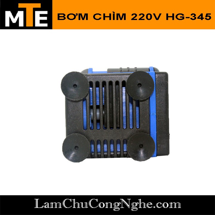 Bơm chìm mini 220V 7W 450L/h HG-345 bơm tiểu cảnh, bể cá, điều hòa nước