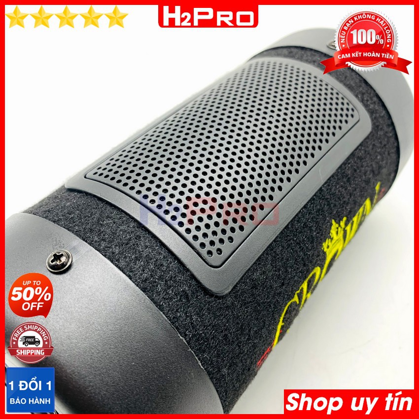 Loa bluetooth Crown 4 2021 H2PRO bass 10-100W đa năng USB-Thẻ nhớ-radio (1 loa), loa gầm ô tô cao cấp điện 220V-110V-12V