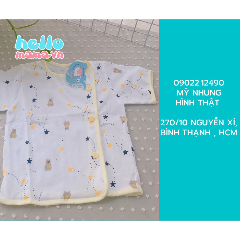 Áo bác sĩ dài tay Jou cho bé 100% cotton mềm mại, thấm hút mồ hôi cực tốt
