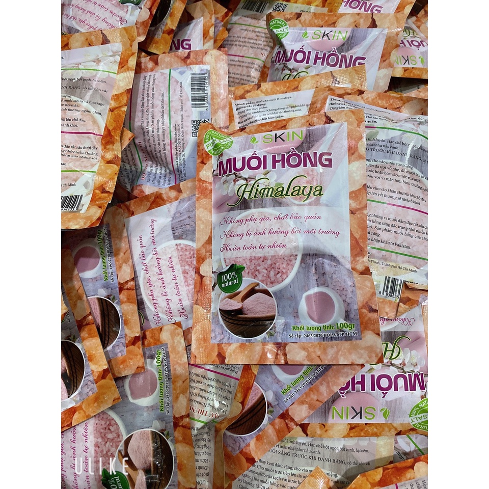 550gr Muối Hồng Himalaya Hạt Mịn - Nấu Ăn, Nấu Sữa, Làm đẹp