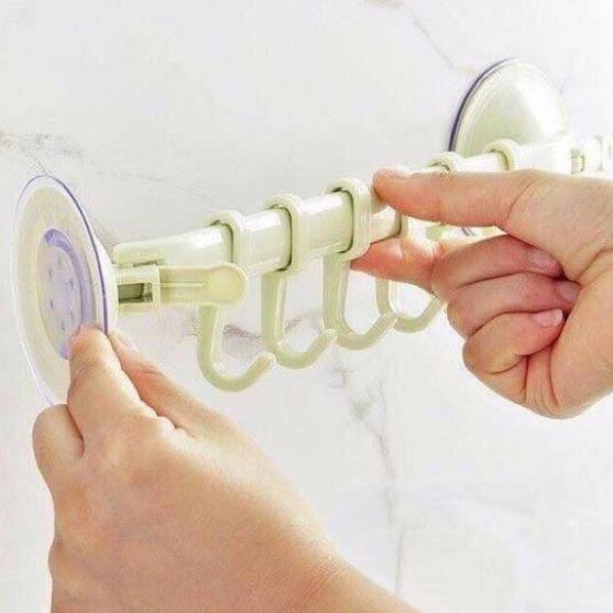 DỤNG CỤ TREO ĐỒ NHÀ TẮM, NHÀ BẾP HÚT CHÂN KHÔNG 4.8