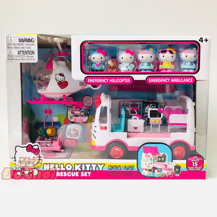 Máy Bay và Xe Bác Sĩ Hello Kitty - Rescue Set